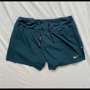 Nike Running Womens Shorts Forest Green